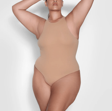 skims ochre bodysuit