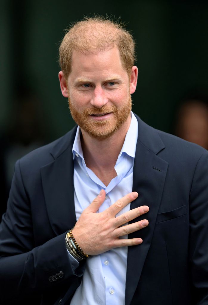Prince Harry, Duke of Sussex departs after visiting the Centre For Blast Injury Studies at Imperial College London