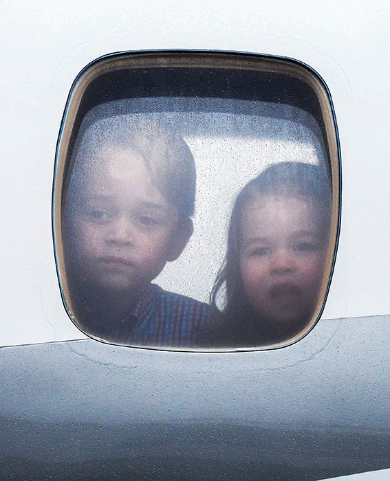 george and charlotte plane