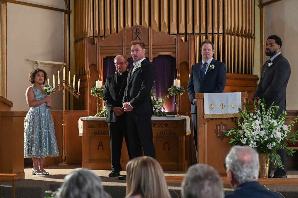 Ramona Edith Williams as Makayla Ward Burgess, Patrick John Flueger as Officer Adam Ruzek, Jack Coleman as Bob Ruzek, LaRoyce Hawkins as Kevin Atwater in Chicago PD