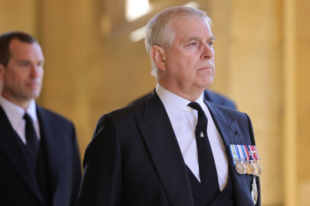Prince Andrew in a suit