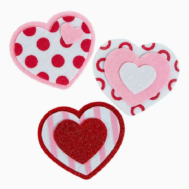 kids valentines crafts magnet kit