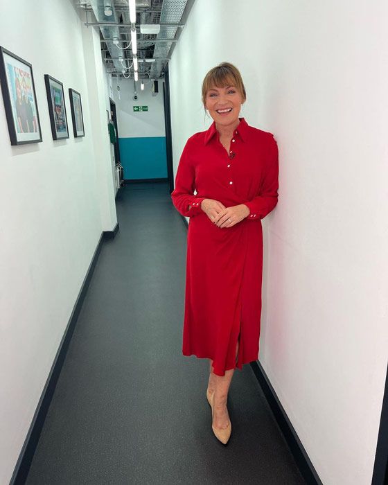 Lorraine Kelly brings the sass in seriously ravishing Mango dress | HELLO!