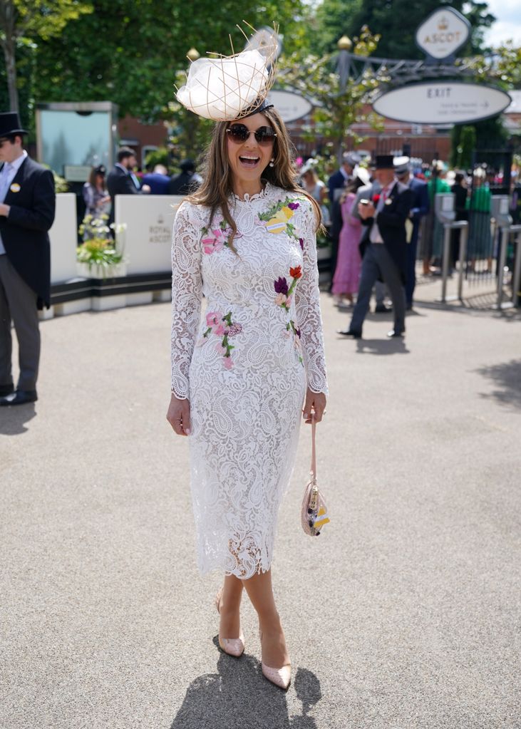 Elizabeth Hurley during day two of Royal Ascot at Ascot Racecourse, Berkshire. Picture date: Wednesday June 19, 2024.