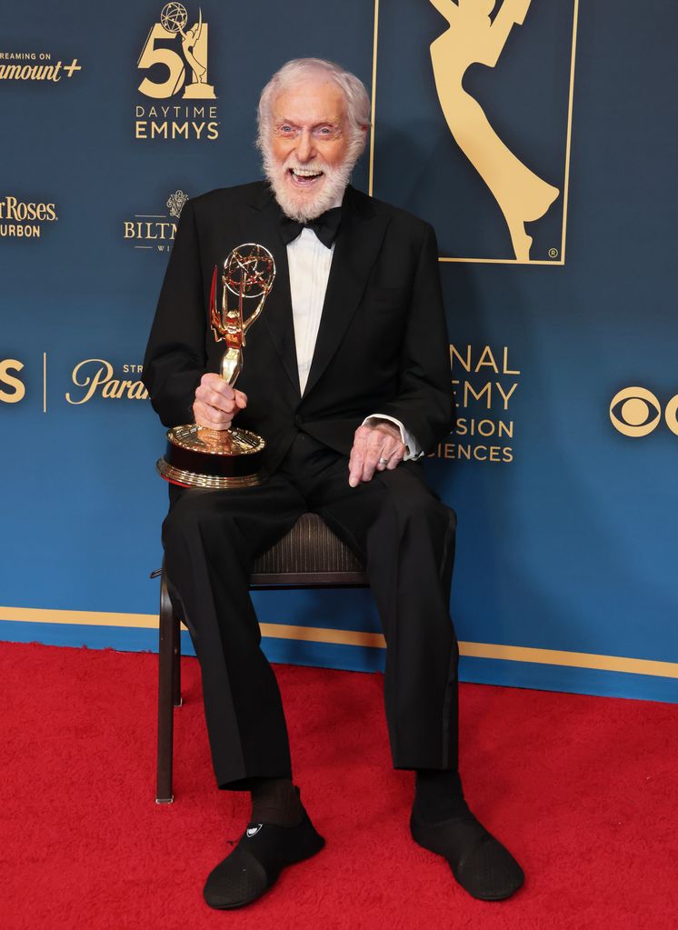 Dick Van Dyke, winner, poses at the 51st annual Daytime Emmys Awards at The Westin Bonaventure Hotel & Suites, Los Angeles on June 07, 2024 