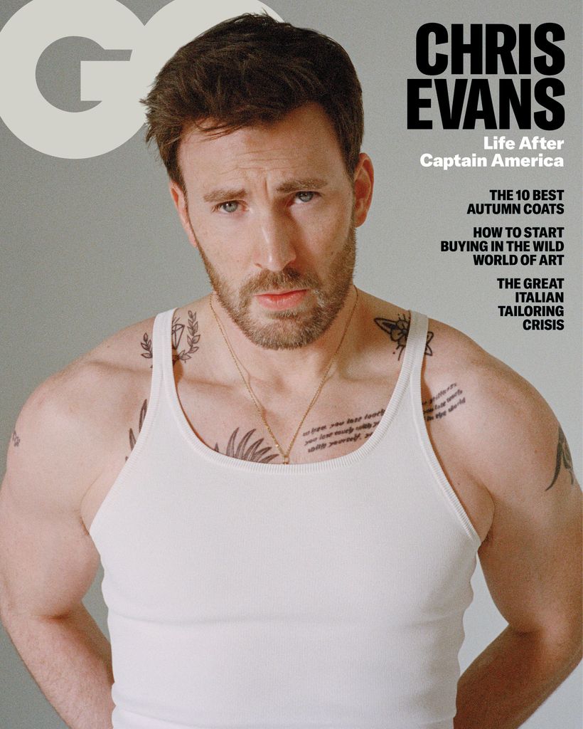 Chris Evans on the cover of GQ's October Issue