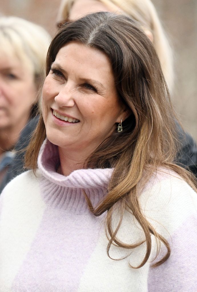 Princess Martha at her daughter's exhibition opening