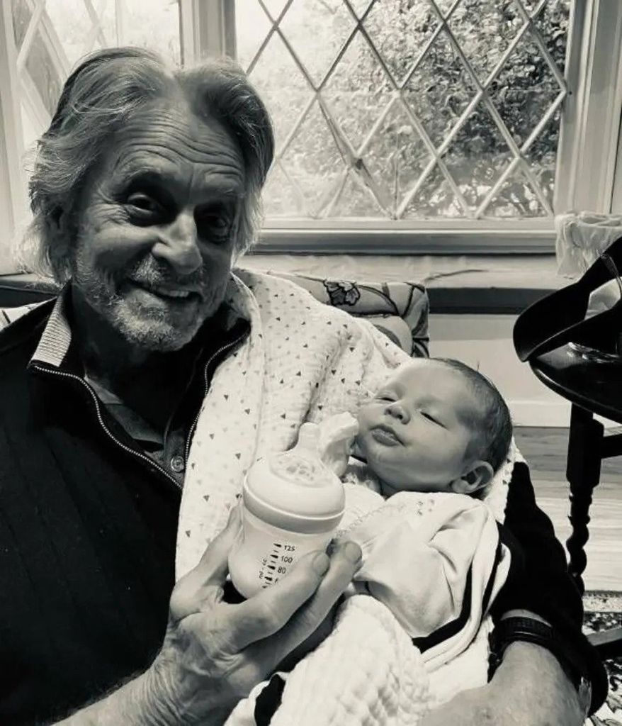 Michael douglas and his grandson Ryder