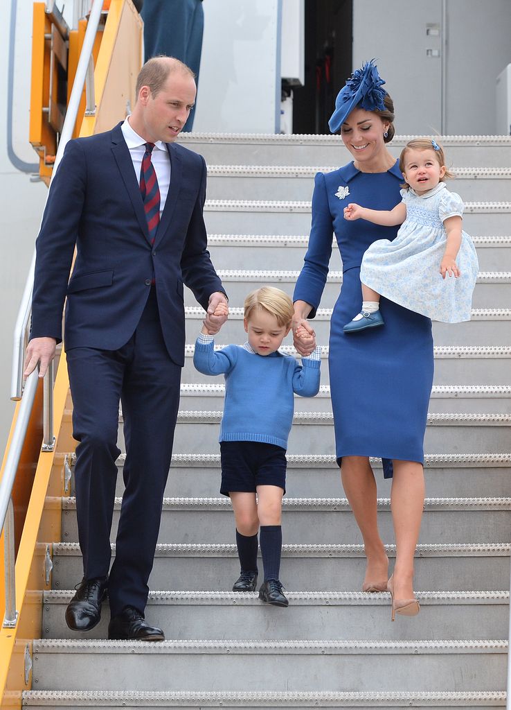 The Prince and Princess of Wales have matching luggage for their flights 