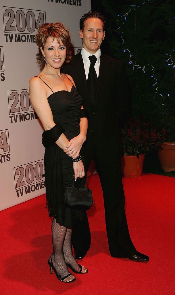 TV presenter Natasha Kaplinsky and Brendan Cole, of Strictly Come Dancing, arrive at the "2004 TV Moments Awards Ceremony" at BBC Television Centre on January 22, 2005 in London. The awards celebrate the best and worst moments of the past televisual year. (Photo by MJ Kim/Getty Images)