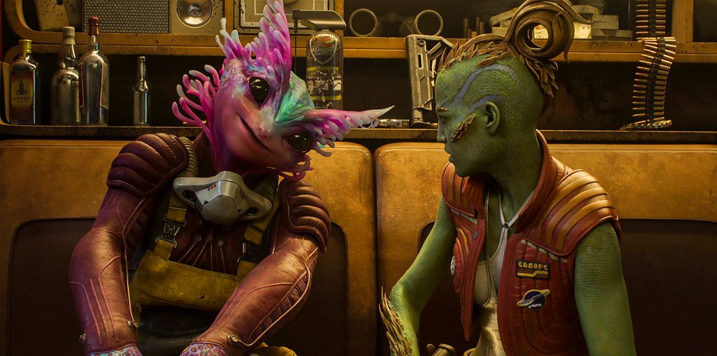 Deux extraterrestres dans une image fixe de Secret Level