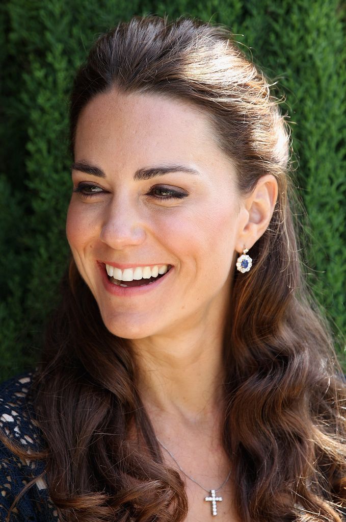 Kate Middleton's sapphire and diamond earrings