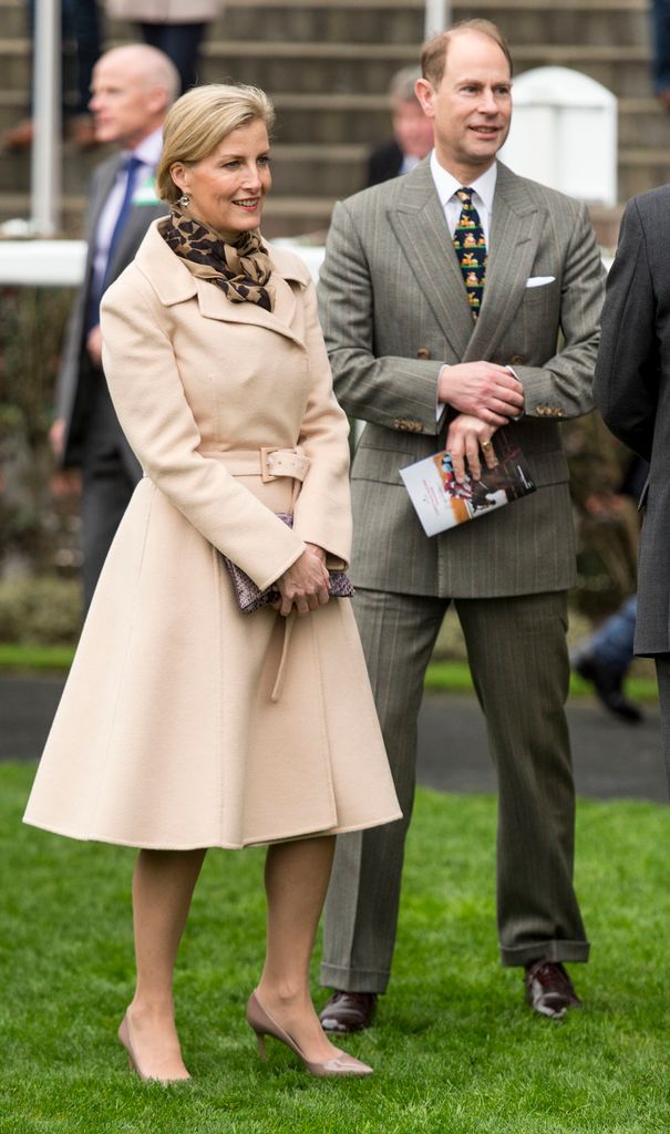 Sophie, the Duchess of Edinburgh, wore the Prada coat to Ascot in December 2015