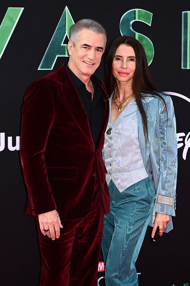 Dermot Mulroney with his wife Prima Apollinaare