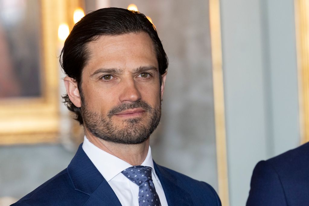 Prince Carl Philip in a blue suit