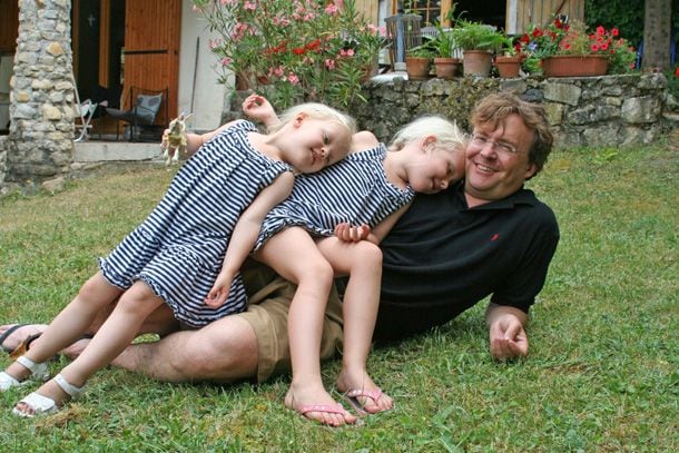 Prince Friso with his and Mabel's two daughters Luana and Zaria