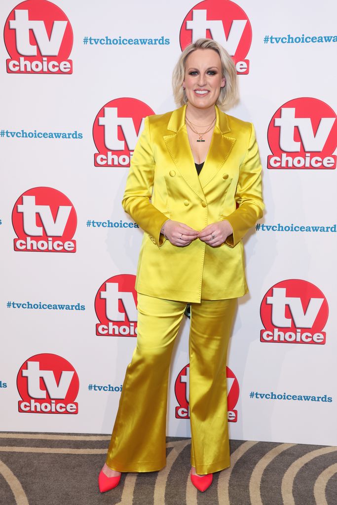 Steph McGovern attends the TV Choice Awards 2024 at The London Hilton on Park Lane on February 12, 2024 in London, England