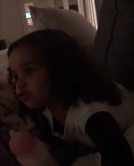 rob kardashian daughter dream rare video