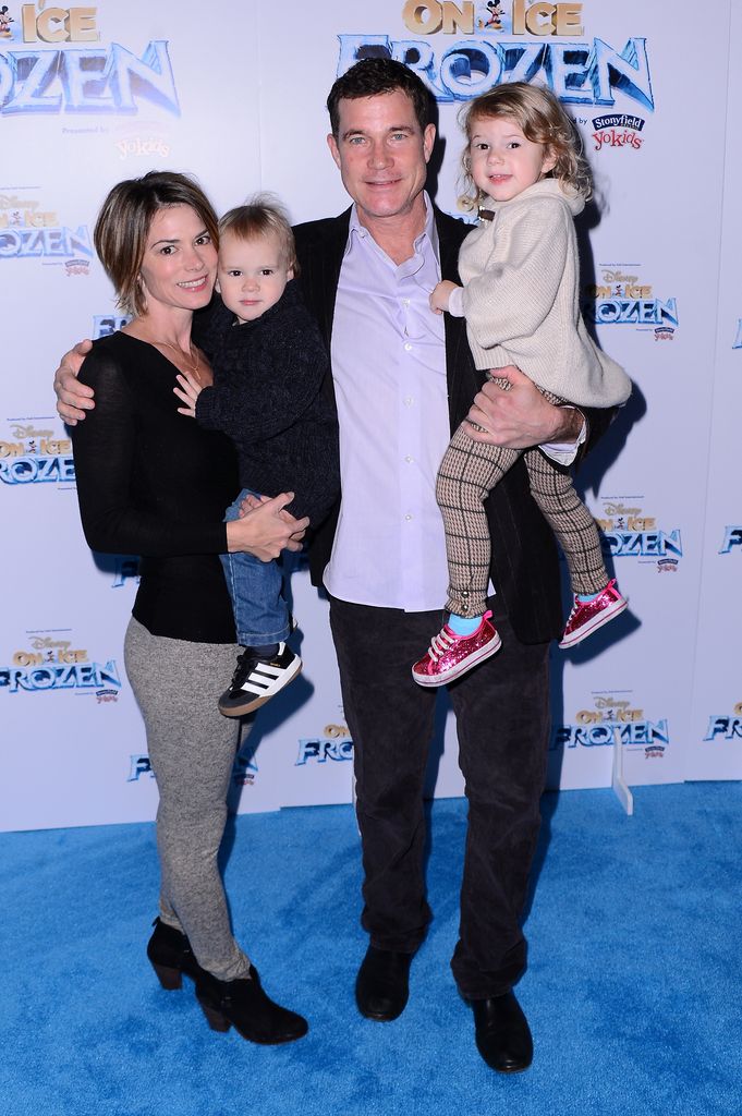 Leslie Bourque, Dylan Walsh and children attend Disney On Ice presents Frozen at Barclays Center on November 11, 2014 in New York City.