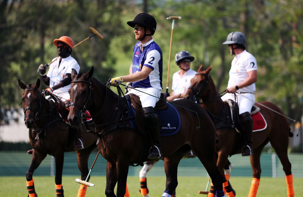 Harry playing polo at Singapore Polo Club