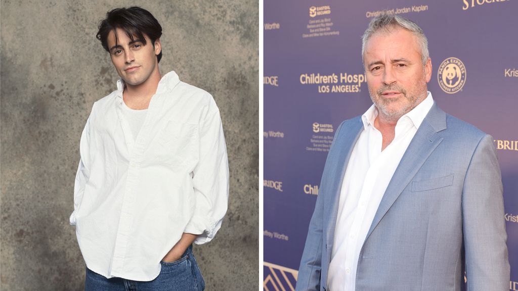 Geteiltes Bild von Matt LeBlanc 1994 vs. 2024