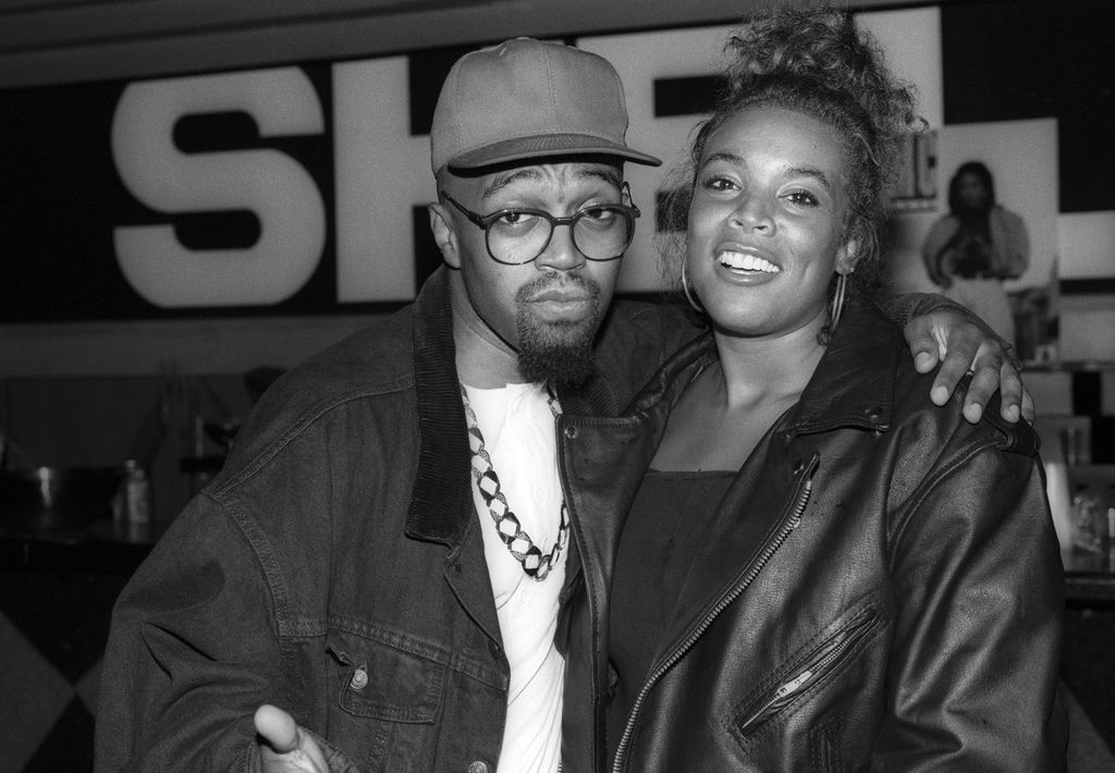 NEW YORK, NEW YORK--SEPTEMBER 23: Gizmo (aka Nat Robinson) and Wendy Williams attend when Rapper MC Lyte (aka Lana Moorer) performs At The Shelter on September 23, 1991 New York City.  (Photo by Al Pereira/Getty Images/Michael Ochs Archives)