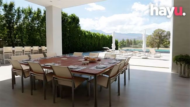 Kris Jenner Palm Springs terrace