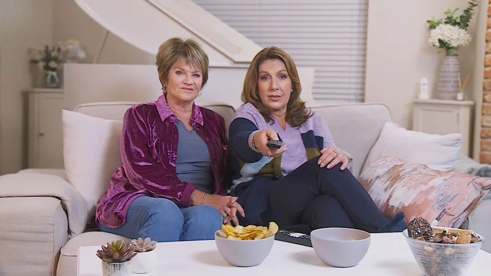 Jane with her dear friend Sue on gogglebox