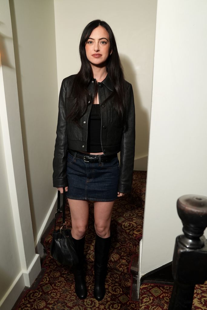 Cazzie attended the FRAME & Amelia Gray Celebrate Collaboration at Chateau Marmont on November 18, 2025 in Beverly Hills, California. 