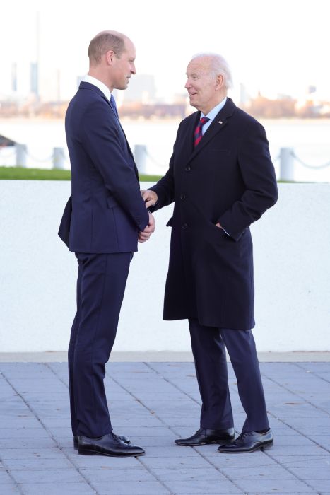Prince William meets Joe Biden in Boston