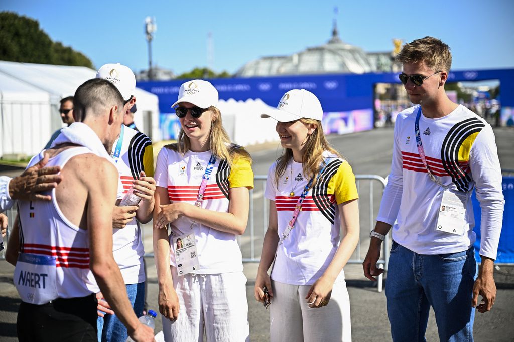 Princess Elisabeth with her siblings at the Olympics