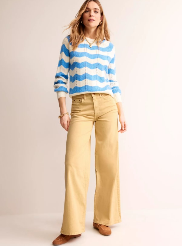 boden yellow jeans 