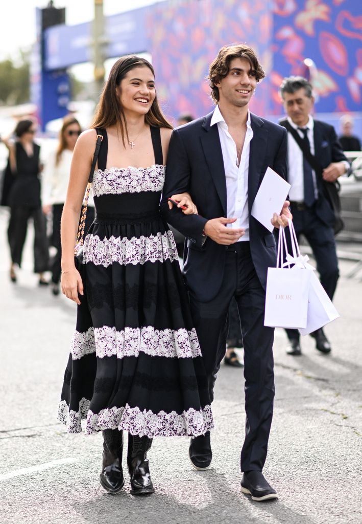 couple attending fashion show 