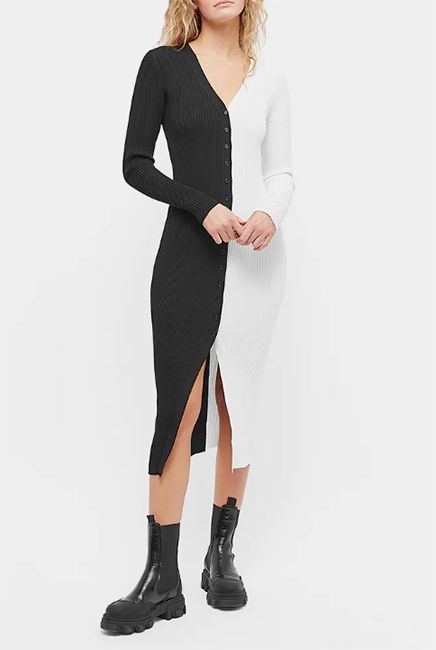 end clothing contrast dress