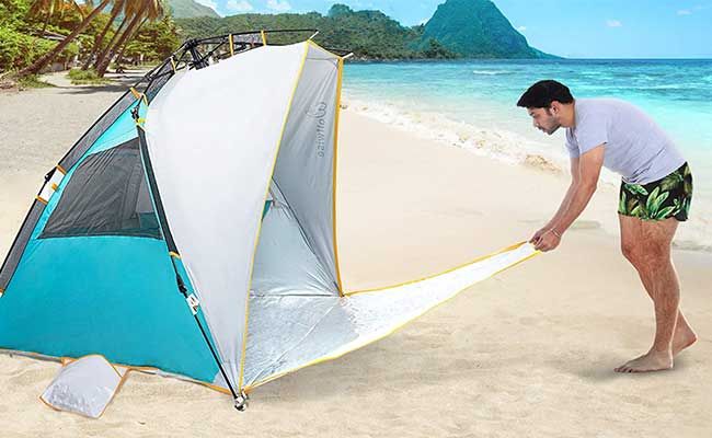 four person beach tent