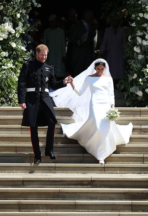 prince harry meghan markle wedding steps