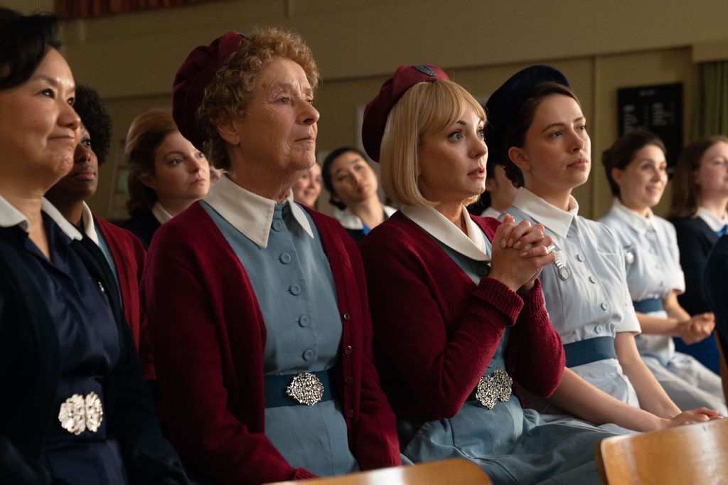 Nurse Crane (LINDA BASSETT) Trixie Aylward (HELEN GEORGE) in Call the Midwife