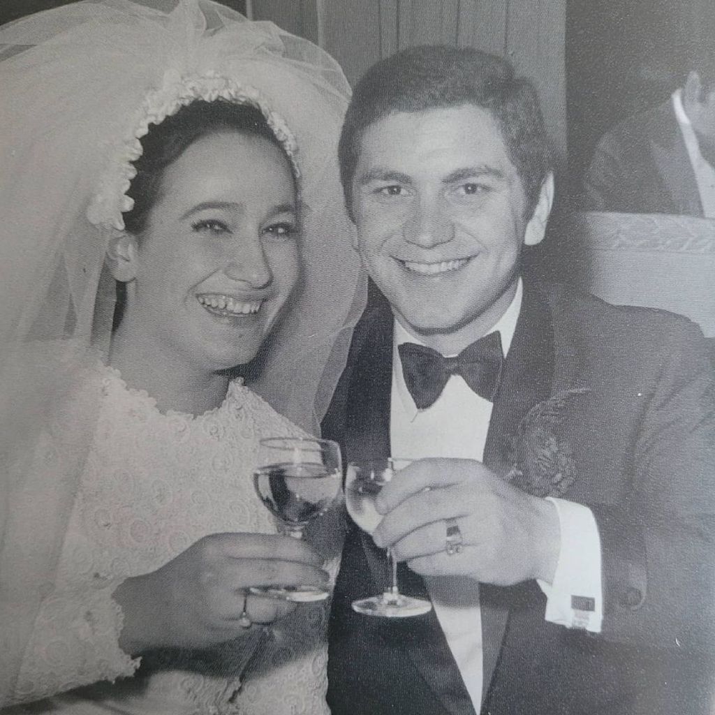 Alan Sugar and his wife Ann on their wedding day in 1968