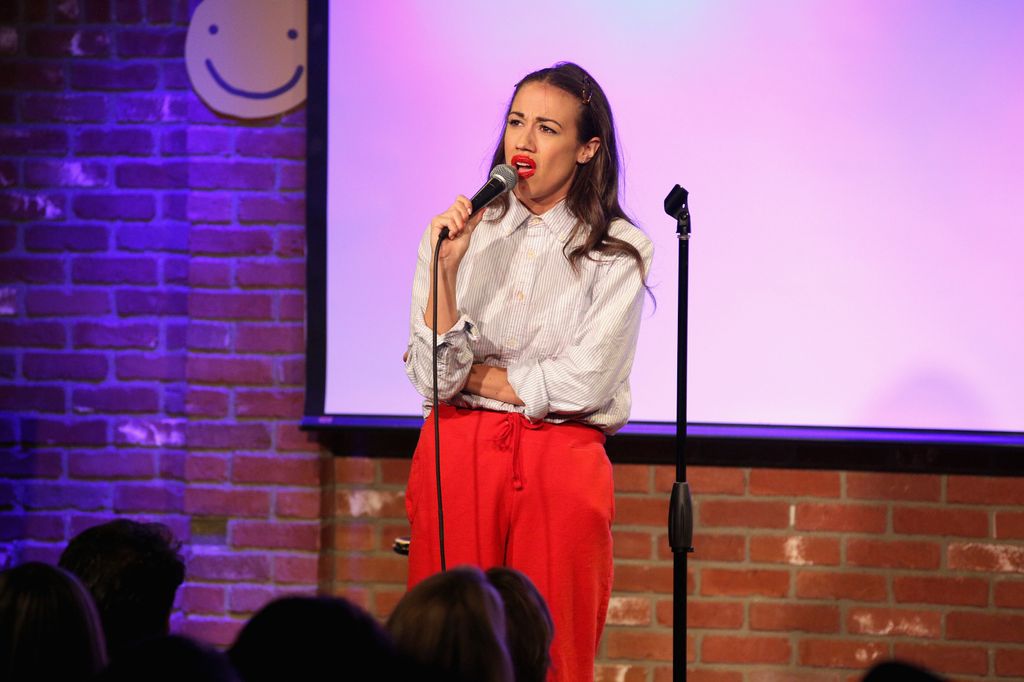 Colleen Ballinger aka Miranda Sings performs onstage during Shoebox's 29th Birthday Celebration hosted by Rob Riggle at The Improv on June 10, 2015 in Hollywood, California
