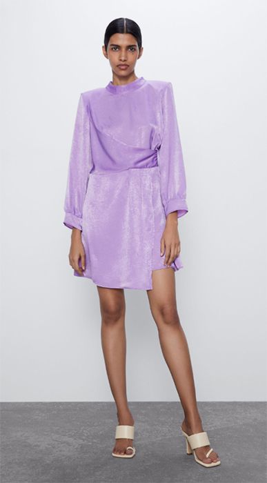 purple zara dress