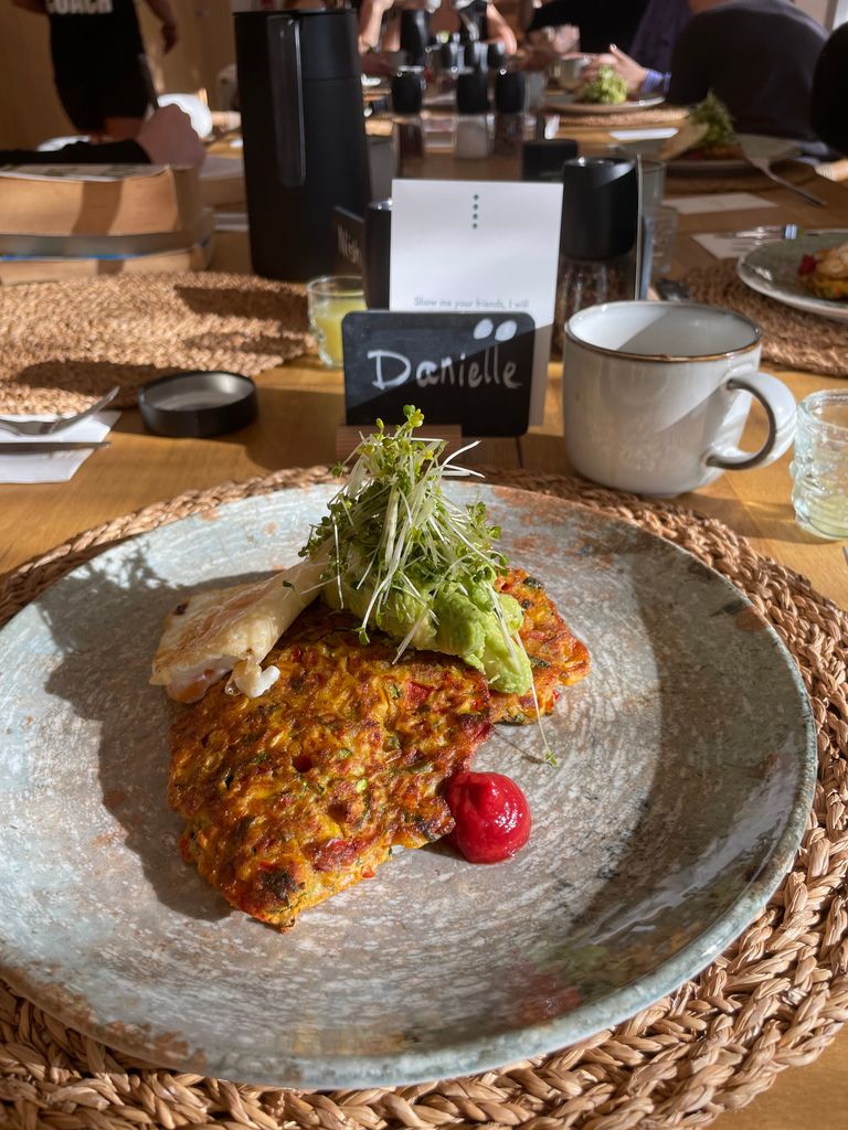 plate of health food on a health retreat