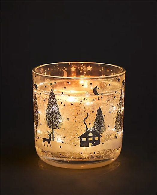led winter candle 22