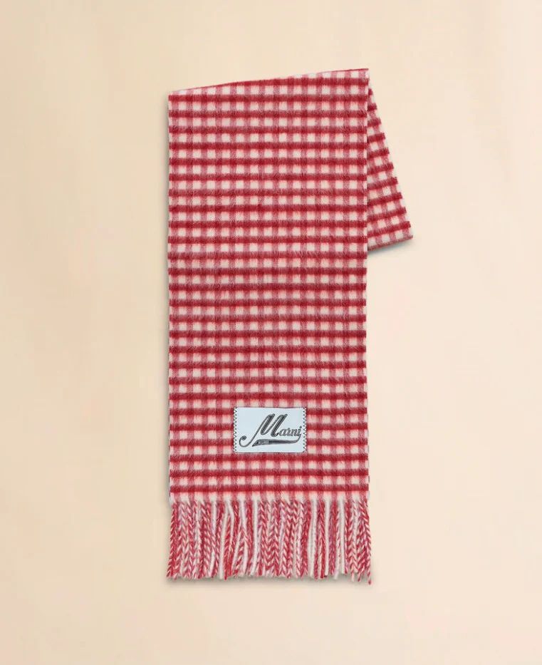marni gingham scarf