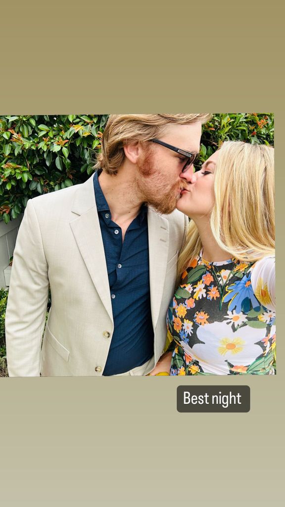 Wyatt Russell and his wife Meredith Hagner both looked gorgeous in a new happy selfiew