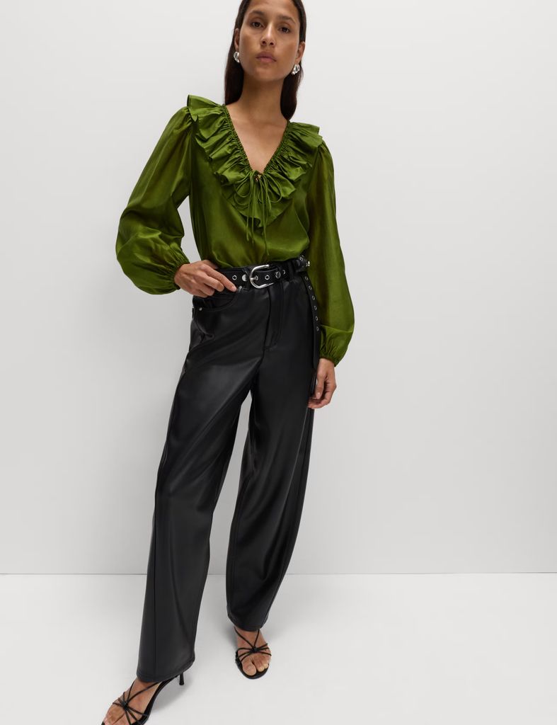 M&S Leather Trousers