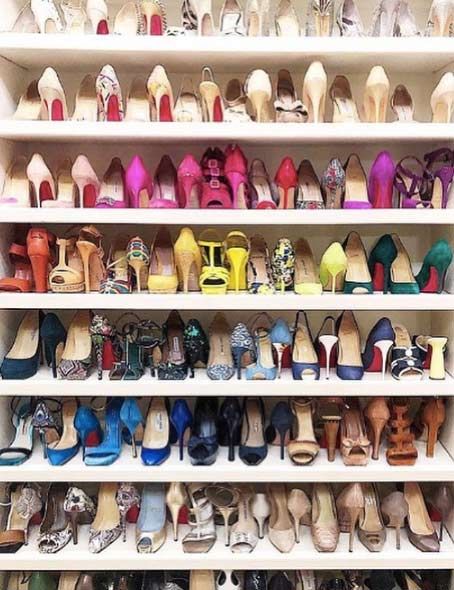 Catherine Zeta Jones shoe room
