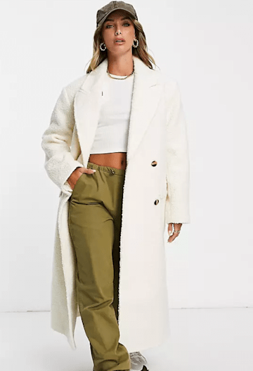 asos cream coat 