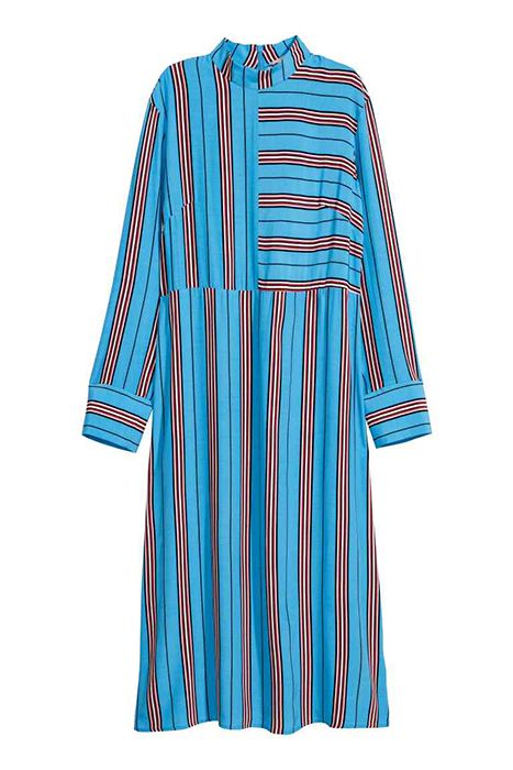 hm striped shirt dress
