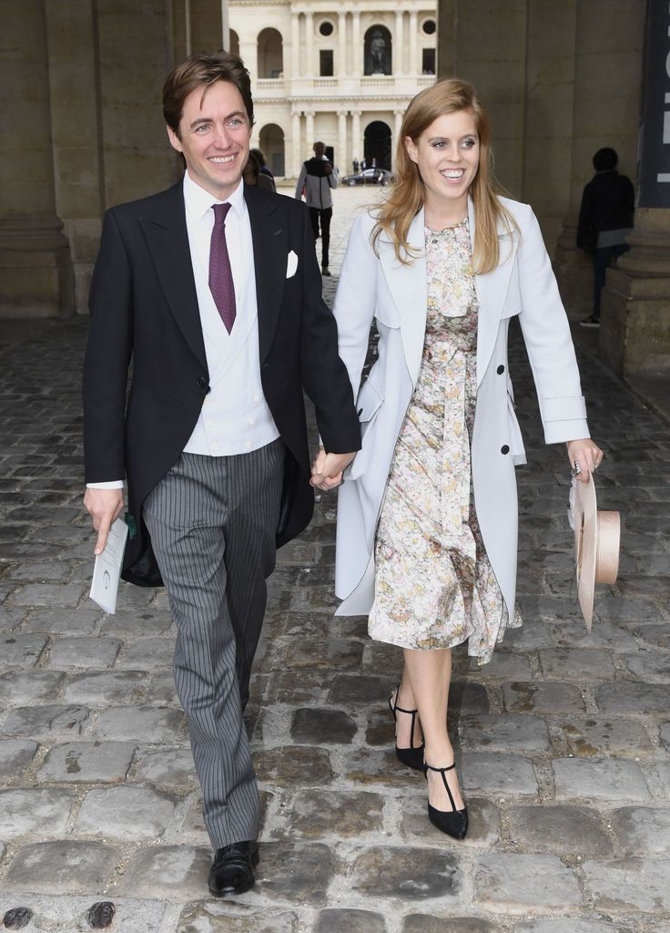 Beatrice and Edo attend wedding of Prince Jean-Christophe Napoleon and Countess Olympia Arco-Zinneberg