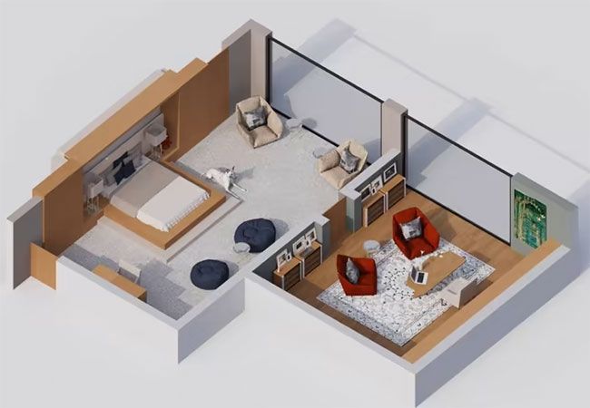 Jennifer Aniston home floor plan